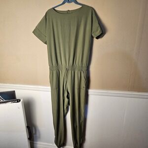 Albion Womens Sage Green Jumpsuit Medium